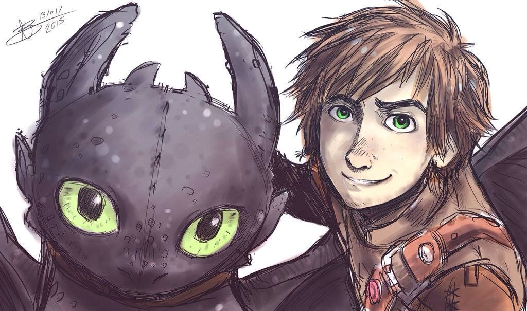 Hiccup and Toothless